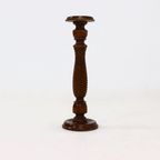 Decorative Solid Wooden Pedestal 1970S thumbnail 4
