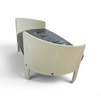 Bz49 Sofa By Hans Ell For 't Spectrum / 1970 / Dark Brown Leather thumbnail 11