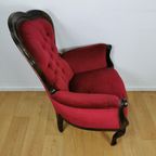 Brocante Franse Louis Xv Stoel, Fauteuil, Queen Ann Armstoel thumbnail 9