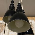 Zwart Metalen Hanglampen (3x), Design. thumbnail 5