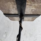 Marble Top Side Table With Sculptural Horn Base thumbnail 5