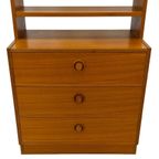 Vintage Wandkast Scandinavisch Teak Kastje Lades 1960 Design thumbnail 4