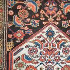 Vintage Oud Vloerkleed Handgeknoopt En In Oosterse Stijl Met Prachtige Kleuren 228x114cm thumbnail 8