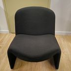 Vintage Giancarlo Piretti Alky Fauteuil Stoel Zwart thumbnail 11