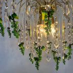 Grote Groene Murano Druiven Kroonluchter Hanglamp Vintage thumbnail 2