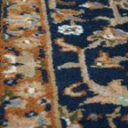 Mooi Voornamelijk Bruin En Blauw Getint Oosters Vloerkleed 136x70cm thumbnail 5