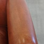 Nette, In Goede Staat Verkerende Rundleren Clubfauteuil In Een Mooie Cognac Kleur thumbnail 10