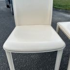 Set Van 4 Italiaanse Stoelen Arper Leder thumbnail 10
