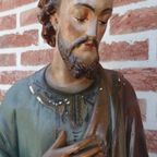 Groot Heiligenbeeld "jozef Met Kindje Jezus". thumbnail 3