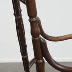 Leuke Originele Vintage Thonet Bistro Design Stoel Met Armleuningen thumbnail 5