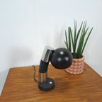 Design Lamp Hillenbrand Met Chroom En Zwarte Kap thumbnail 3
