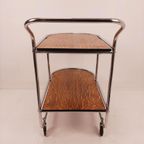 Vintage Serveerwagen, Retro Trolley, Mid-Century Drankkar thumbnail 9