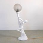 Jaren 70-80 Art Deco Tafellamp Vrouw -(nn43) thumbnail 2