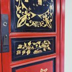 Chinese Kast Met Handbeschilderde Decoraties thumbnail 6