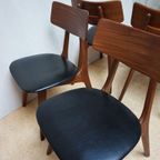 Set Van 4 Louis Van Teeffelen Stavanger Eetkamerstoelen - Topform, Webe, 1960S thumbnail 11