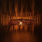 Bamboe Hanglamp Donut Antik | L thumbnail 5