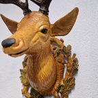 Vintage Hertenkop Gewei Kunststof Tirol Skihut Cafe Mancave thumbnail 5