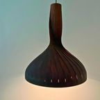 Midcentury Houten Hanglamp Swirl Design Hans Agne Jakobssons thumbnail 4