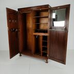 Prachtige Engelse Art Deco-kast Van Wortelnotenhout Van Waring & Gillow – Ca. 1900–1932 thumbnail 21