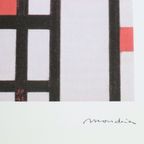 Offset Litho Naar Piet Mondriaan Compositie 12/200 Kunstdruk thumbnail 10