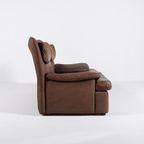 Vintage Aniline Leather 2-seats Sofa From 1970’s thumbnail 6