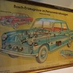 Prachtige Ingelijste Oude Les Poster Van Robert Bosch, Stuttgart 1950S thumbnail 4