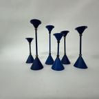 Set Of 17 Memphis Style Post Modern Candle Stick , 1980’S thumbnail 18