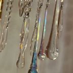 Vintage Teardrop Hanglamp Murano Pegels Kroonluchter Opaline thumbnail 3