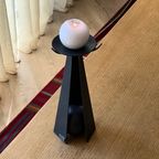 Vintage Brutalist Metal Candle Holder thumbnail 7