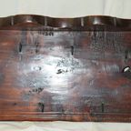 Antiek 18e Eeuws Hollands Notenhouten Kapstok / Wandrek thumbnail 9