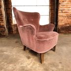 Vintage Roze Fauteuil/ Eenzit / Clubzetel thumbnail 4