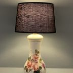 Italiaanse Tafellamp, Bureaulamp, Sfeerlamp Met Bloemen Motief thumbnail 9