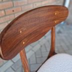 Set 2 Vintage Stoelen Nieuw Bekleed Teddy Deense Stoelen thumbnail 6