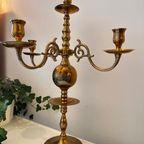 Grote Messing Kandelaar 3 Armen thumbnail 6