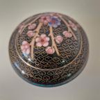 Oud Cloisonné Doosje Dekseldoos Pillendoosje thumbnail 5
