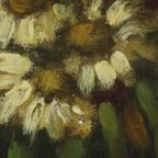 Bloemen Stilleven Schilderij Olie Op Doek Amateur Gesigneerd thumbnail 13
