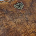 Mooie Grote Antieke Eikenhouten Secretaire/ Ladekast Wortelnotenhout Gefineerd Uit Eind 18e Eeuw thumbnail 6