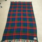 Vintage Aabe Zuiver Scheerwollen Deken (rood/blauw/groen) thumbnail 2