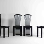 Vintage 'Waaier' Stoelen Van Pietro Costantini, Italie 1980 thumbnail 7