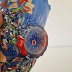 Vintage Glazen Schaal Glas Kunst Mondgeblazen Schelp Schaal thumbnail 11