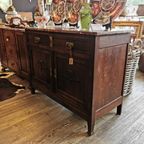 Vintage Antiek Dressoir Commode Ladekast Badkamermeubel Met Marmer Blad 203 thumbnail 16