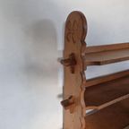 Brutalist Eiken Boekenkastje Vintage thumbnail 3