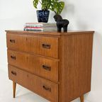Scandinavisch Vintage Teak Fineren Ladekast Selfors thumbnail 3