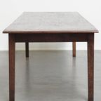 Zeer Charmante En Grote Antieke Franse Boeren Xxl Eettafel Met Een Mooi Patina thumbnail 5