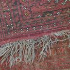 Uniek Oud Oosters Vloerkleed Met Voornamelijk Rood Tinten 119x73cm thumbnail 7