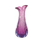Italiaanse Vaas Bullicante Murano Glas Paars Blauw 28cm thumbnail 5