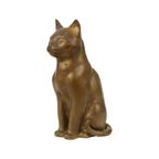 Vintage Katten Beeld Brons Sculptuur Poes Decoratief 24cm thumbnail 6