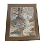 Theo Bester - Waterverf - Landschap - Gesigneerd - Zuid-afrika - 1980's thumbnail 2