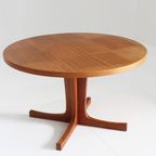 Vintage Deense Ronde Uitschuifbare Eettafel Teakhout Jaren 60 thumbnail 6