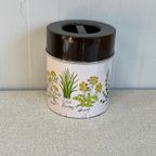 Vintage Planten Blik Pot Met Deksel thumbnail 2